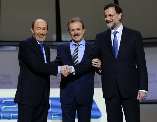 Elections en Espagne: un duel t&eacute;l&eacute;vis&eacute; sur fond de crise