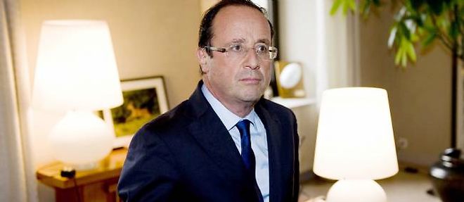 Francois Hollande, candidat socialiste a la presidentielle.