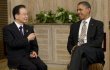 Entretien entre Obama et le Premier ministre chinois au sommet de l'Asie &agrave; Bali