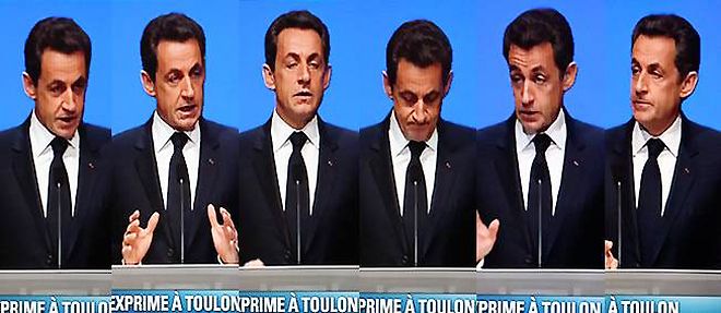 Nicolas Sarkozy a Toulon, jeudi 1er decembre.