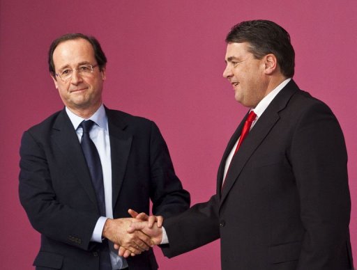 A Berlin, Hollande et le SPD r&ecirc;vent d'alternance en France et en Allemagne