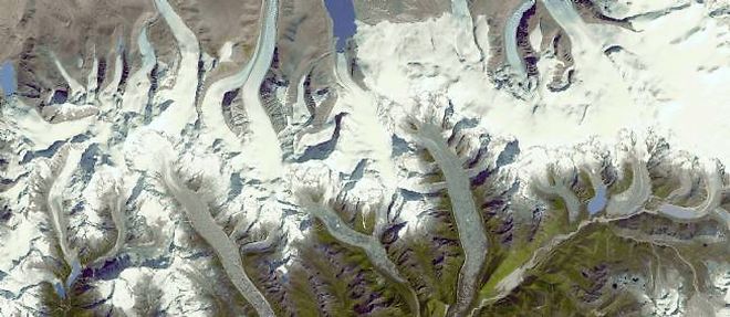 Glaciers dans la chaine himalayenne (ici, au Bhoutan).