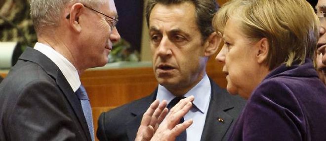 Angela Merkel, Nicolas Sarkozy et Herman von Rompuy ont reussi a imposer un accord au reste de l'UE, excepte au Royaume-Uni.