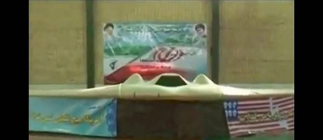 Capture d'ecran des images du drone americain diffusees par les Iraniens.