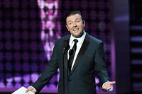 69e Golden Globes: le pr&eacute;sentateur Ricky Gervais aff&ucirc;te ses blagues