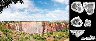 La mine sud-africaine Big Hole où a été découvert le plus gros diamant du monde. ©DR