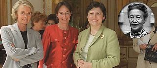 Élisabeth Guigou, Ségolène Royal et Martine Aubry en 2000