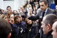 Nicolas Sarkozy à Bourgoin-Jallieu, mardi. ©Michel Euler