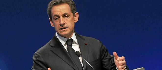 Nicolas Sarkozy a Montpellier, le 28 fevrier 2012.