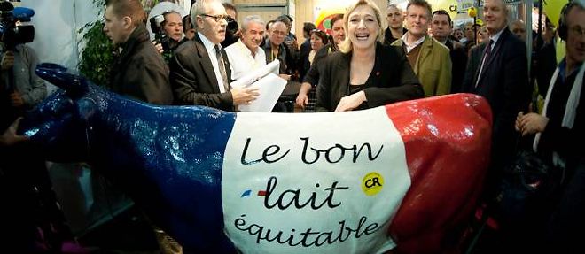 Le Salon de l'agriculture a fait bon accueil a Marine Le Pen vendredi.