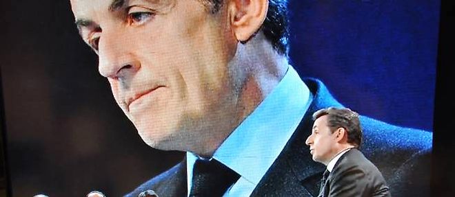 Nicolas Sarkozy sur le plateau de "Des paroles et des actes"