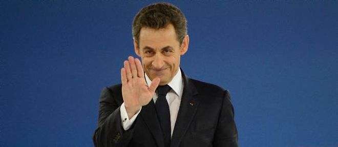 Nicolas Sarkozy, lors de son meeting de Villepinte, dimanche. 