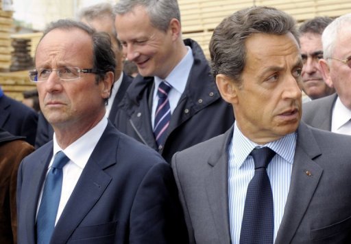 Nicolas Sarkozy (27,5%) arriverait en tete, suivi de tres pres par Francois Hollande (27%), largement devant Marine Le Pen (17,5%), si le premier tour de l'election presidentielle avait lieu dimanche prochain, selon un sondage Ifop pour le JDD a paraitre dimanche.