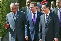 Les dirigeants des cinq pays &eacute;mergents ouvrent  leur 4e sommet  &agrave; Delhi