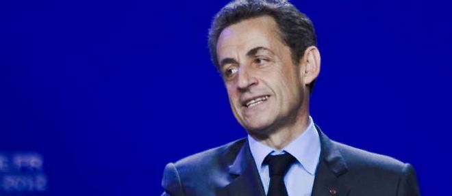 Nicolas Sarkozy, le president-candidat. 