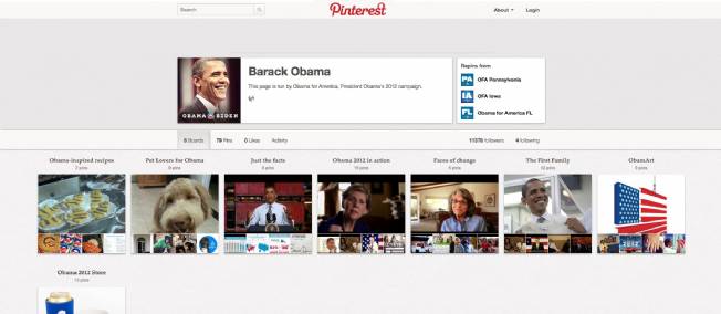 Barack Obama s'invite sur Pinterest !