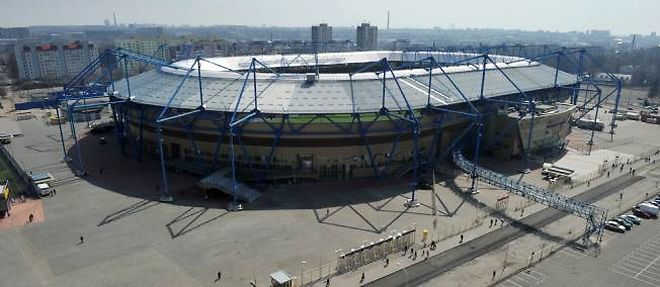 Le stade Metalist, a Kharkiv (Ukraine), un des stades ou se deroulera l'Euro 2012 de football.