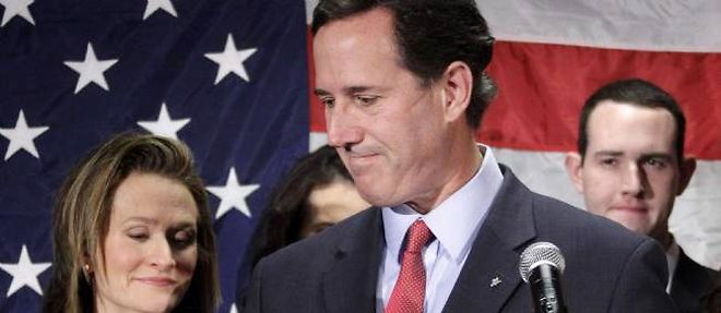 Dans son discours, mardi, Rick Santorum n'a pas appele a soutenir d'autre candidat et n'a pas evoque Mitt Romney.
