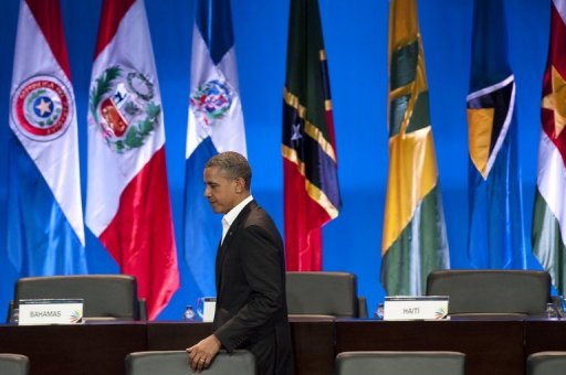 Le 6e sommet des Ameriques a ete ouvert samedi a Carthagene en Colombie, en presence du president Barack Obama et de la quasi-totalite des dirigeants du continent, a constate un journaliste de l'AFP.