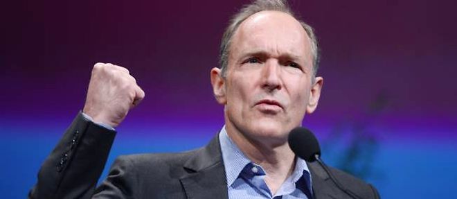Tim Berners-Lee s'est adresse aux specialistes du Web reunis a Lyon mercredi.
