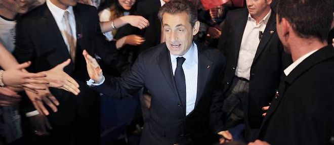 Nicolas Sarkozy a Tours, lundi.