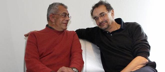 Le realisateur egyptien Yousry Nasrallah et son producteur Georges-Marc Benamou (a droite).