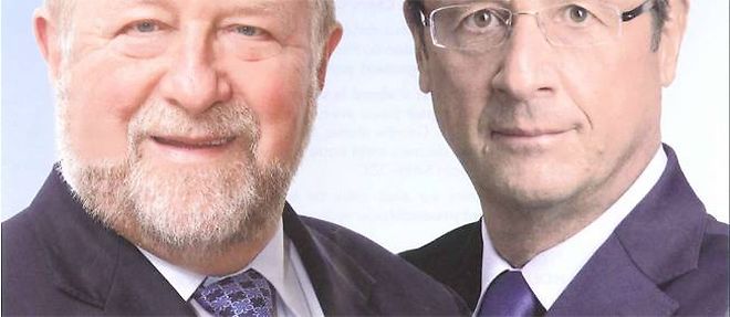 Francois Hollande et Jean-Pierre Kucheida, sur l'affiche de campagne de ce dernier.