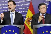 Mariano Rajoy ne veut pas recourir à l'aide européenne. ©John Thys