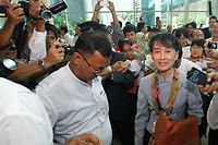 Birmanie: Aung San Suu Kyi est arriv&eacute;e &agrave; l'ONU &agrave; Gen&egrave;ve