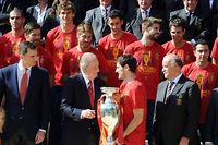 Euro: l'Espagne fait un triomphe aux joueurs de la Roja