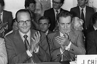 Parmi les trésors audiovisuels collectés par l'INA figure une vidéo inédite de Jacques Chirac en 1978. ©ALDO BENNATI / AFP ARCHIVES / AFP