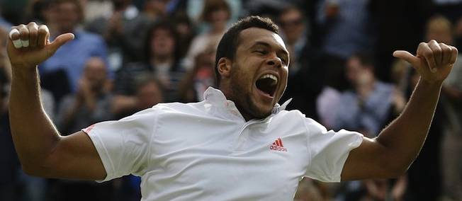 Wimbledon : Jo-Wilfried Tsonga s'immisce dans le dernier carr&eacute;