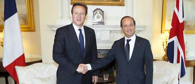 David Cameron et Francois Hollande se sont rencontres le 10 juillet.