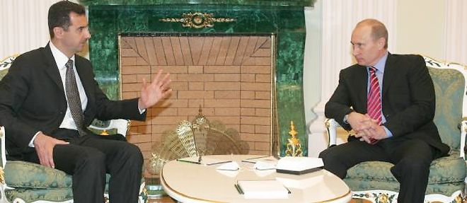 En 2006, Bachar el-Assad rencontre Vladimir Poutine.