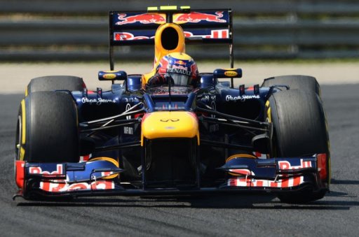 L'Australien Mark Webber (Red Bull-Renault) a signe le meilleur temps de la 3e et derniere seance d'essais libres du Grand Prix de Hongrie de Formule 1, 11e manche (sur 20) de la saison 2012, samedi matin sur le circuit du Hungaroring, pres de Budapest