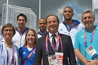 JO: Fran&ccedil;ois Hollande au parc olympique