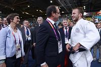 JO: Fran&ccedil;ois Hollande assiste aux victoires fran&ccedil;aises en judo