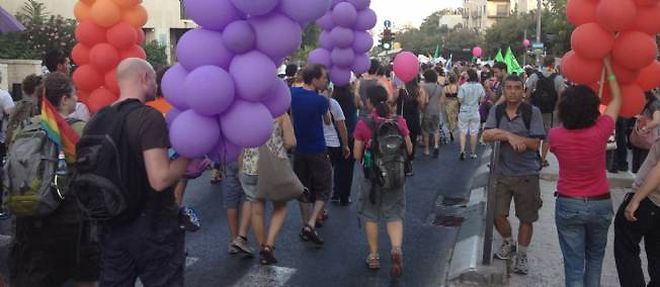 Un apercu de la Gay Pride a Jerusalem.