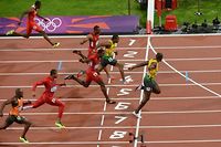 JO/Athl&eacute;tisme: le Jama&iuml;cain Usain Bolt champion olympique du 100 m