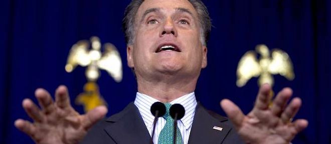 Mitt Romney, candidat republicain a la Maison-Blanche (C) Steven Senne / AP/Sipa