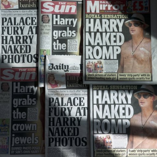 "The Sun publie les photos du prince Harry nu que nos lecteurs ont ete empeches de voir imprimees", a declare dans un communique le quotidien de Rupert Murdoch.