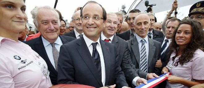 Francois Hollande a Chalons-en-Champagne.