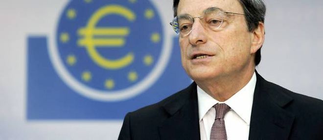 Le president de la Banque centrale europeenne Mario Draghi.