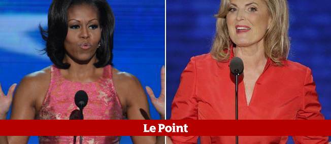 Michelle Obama et Ann Romney, deux femmes, deux styles.
