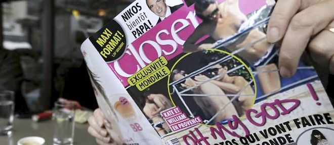 L'hebdomadaire francais "Closer" a publie les photos de Kate Middleton seins nus.