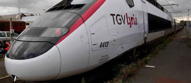Le tout nouveau TGV Lyria, presente lundi 24 septembre.