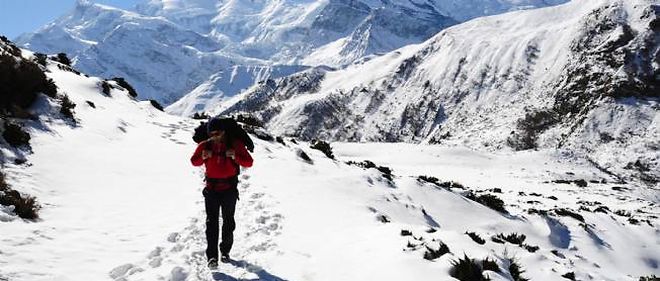 Avalanche Dans Lhimalaya Et Maintenant Le Point