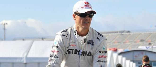 Michael Schumacher, le 4 octobre, sur le circuit de Suzuka, au Japon.