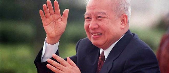 L'ancien roi du Cambodge Norodom Sihanouk.
