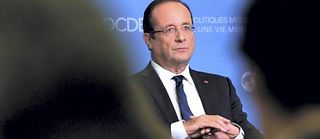 François Hollande à l'OCDE le 29 octobre. ©Bertrand Langlois